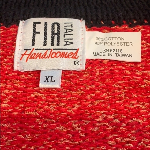 Vintage Fia Italia Hand loomed Full Zip Cardigan - Picture 5 of 7